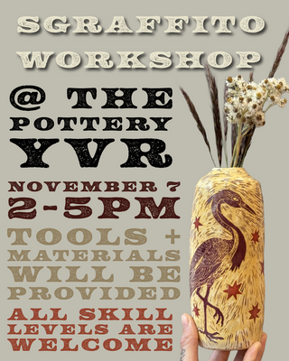 Sgraffito Workshop November 7th 2pm-5pm